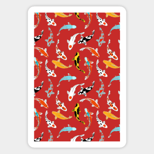 Koi Fish Seamless Pattern Magnet